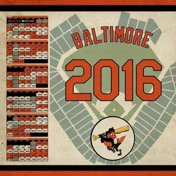 Baltimore Orioles 2016 banner