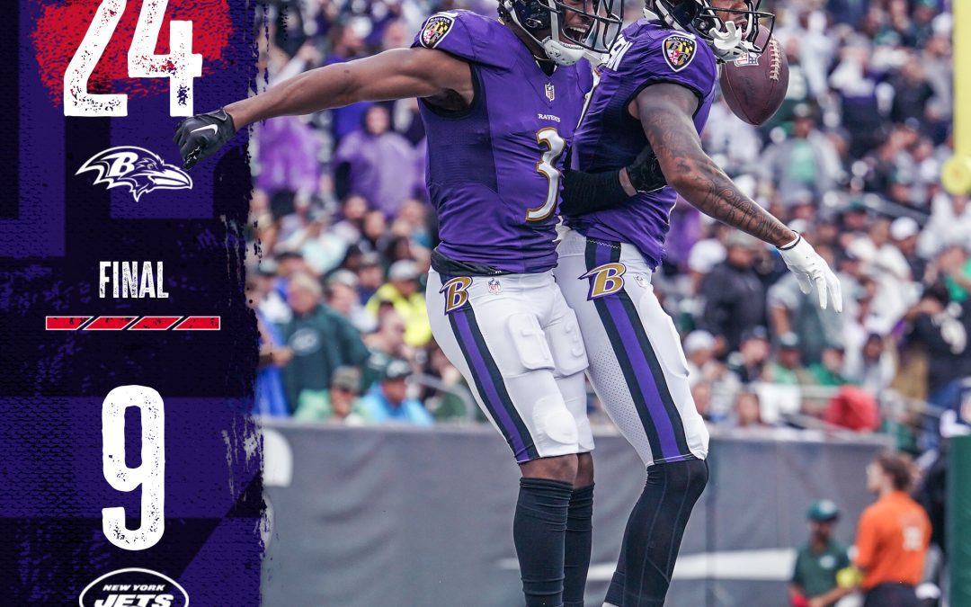 2022 Week 1 – Ravens Beat The Jets; The Good, The Bad, The Ugly