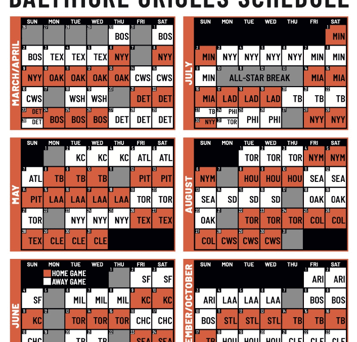 Taking A Closer Look At The New Orioles Schedule