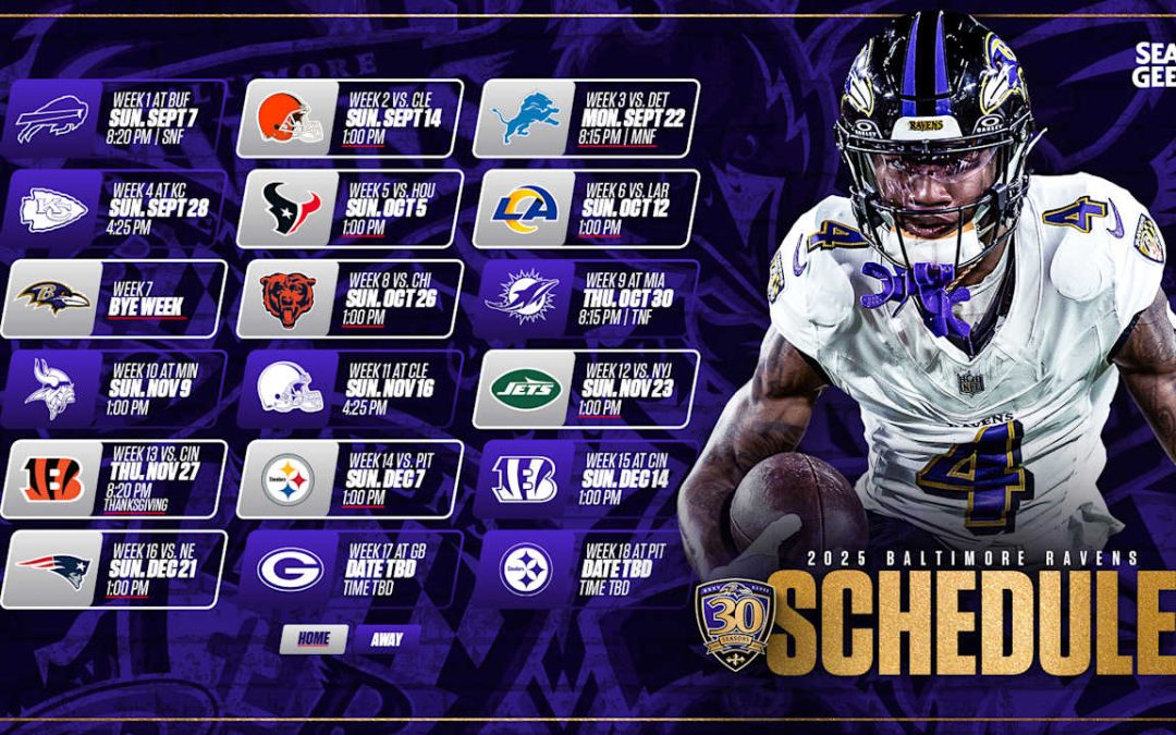 2025 Baltimore Ravens Schedule Release